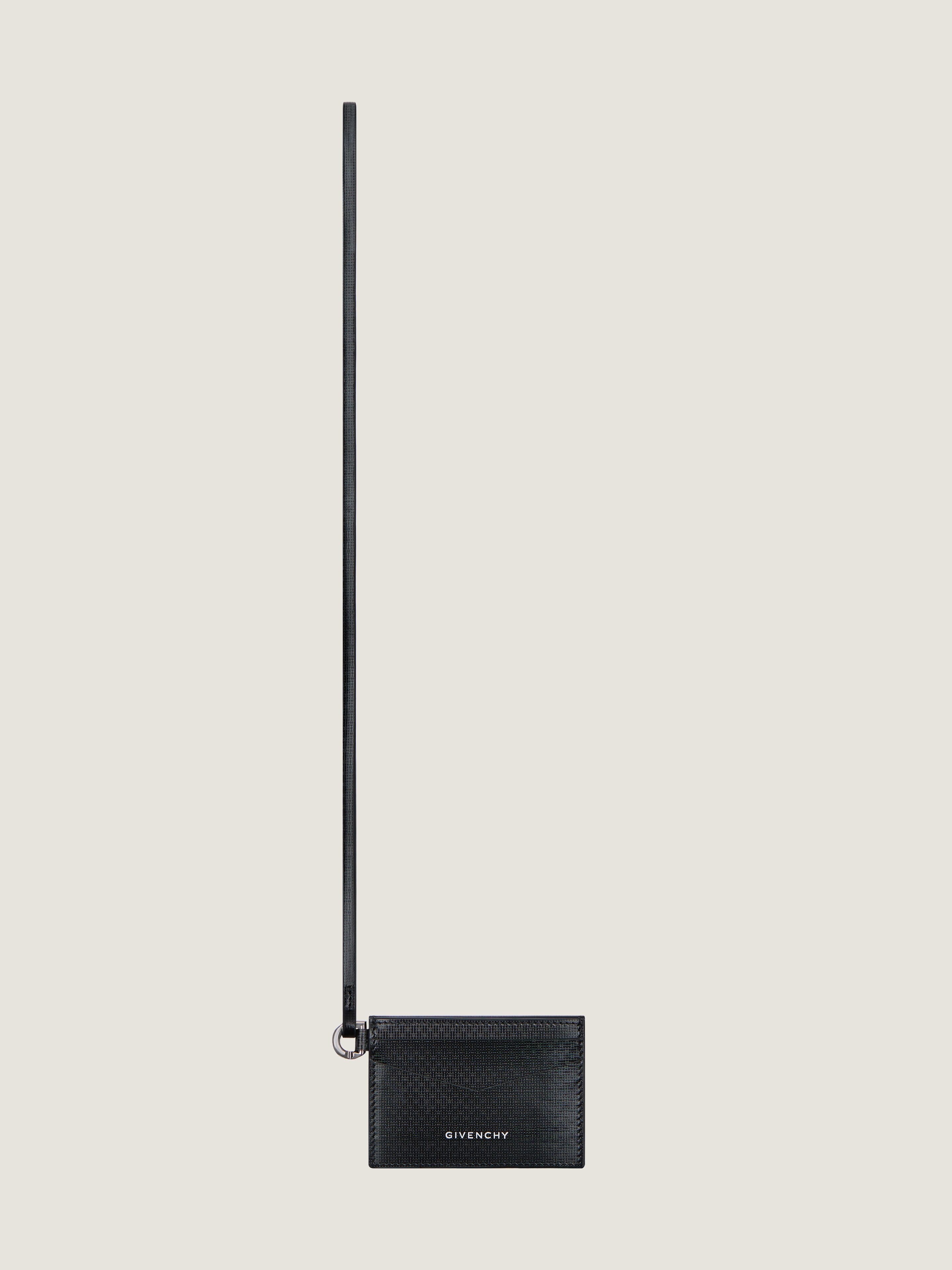 Necklace card holder in 4G leather